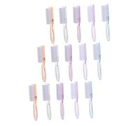 PLAFOPE 15Pcs Handle Grip Nail Brush Fingernail and Toenail Cleaner Tools for Manicure Durable Flexible Bristles Convenient Hanging Design for Adults