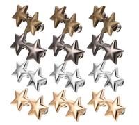 PLAFOPE 16 Pairs Adjustable Star Waist Tightener Clips Detachable No Sew Button Pins for Jeans Pants Skirts Dresses Stylish Waist Clips for Comfortable Fit and Easy Resizing