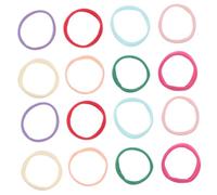 PLAFOPE 16pcs Elastic Loom Loops for DIY Craft Supplies Multi-colored Stretchy Macrame Thread Bands Safe Weaving Potholder Loops for Creative Arts and Educational Fun