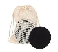 PLAFOPE 16pcs Reusable Facial Cleansing Pads for Makeup Removal Washable Bamboo Fiber Rounded Face Wash Pads with Cotton Mesh Bag Gentle Deep Pore Cleanser for Daily Skincare