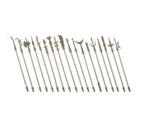 PLAFOPE 18pcs Miniature Zinc Alloy Arms Ornaments with Precision Craftsmanship and Portable Size for Display and Collection, Metal Craft Decors and Arms Enthusiasts