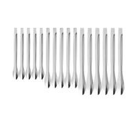 PLAFOPE 18pcs Stainless Steel Lipstick Powder Spoons Cosmetic Subpackaging Tools Diy Lipstick Accessories for Makeup Artists and Beauty Enthusiasts