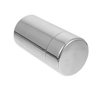 PLAFOPE 1pc Airtight Tea Canister Metal Tea Storage Jar for Home Sealed Packaging Box with Double Lid Elegant Design for Loose Leaves