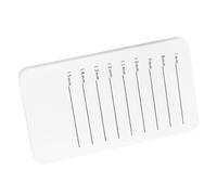 PLAFOPE 1pc Handheld Acrylic Eyelash Display Tray with Scale Durable Eyelash Extension Holder for Professional Personal Use Convenient Measurement From for Grafting Applications