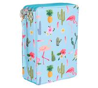PLAFOPE 1pc Large Capacity Multi-Purpose Drawing Pencil Pouch Pu Stationery Organizer for Artists Slots for Pencils and Drawing Tools Elegant Pattern for Students and Professionals