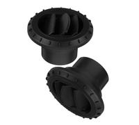 PLAFOPE 2 Pcs Air Conditioning Vent Deflector Vehicle Rear Air Outlet Ventilation for Rv Side Mounted Cooling Rotatable Round Plastic Ducts Compatible with Car Heater High Temperature
