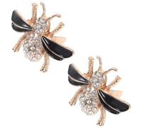PLAFOPE 2 Pcs Women Bee Shoe Clips Decorative Metal Shoe Buckle Charms for DIY Accessories Cute Bug Pattern Suitable for Decoration and Embellishments