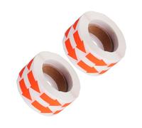 PLAFOPE 2 Rolls Fluorescent Arrow Stickers Removable Adhesive Colored Labels for Floor Marking Office Facility Directional Glow Signs High Visibility Safety Warning Decals