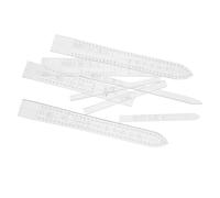PLAFOPE 2 Sets Acrylic Leather Watch Strap Pattern Templates with Versatile Template Options and Detailed Marking Assistance for Home Studios and Classes, Rectangular Shape