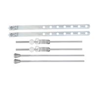 PLAFOPE 2 Sets Bathroom Sink Lift Rod Replacement Pivot Rod for Drain Stopper with Precise Operation and Iron Material, Silver Finish, Compatible with Bathroom Sinks and Hotels, Modern