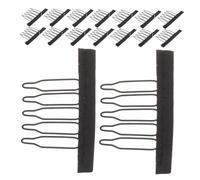 PLAFOPE 20 Pcs Metal Hair Clips: Extensions Small Claw Clip Steel Cloth Wig Combs For Wigs Hair Extensions Making Wig Accessories