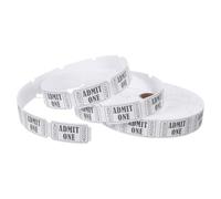 PLAFOPE 2000 White Party Entry Tickets Roll 2.5 X 5 Inch Raffle Tickets for Events Fundraisers Carnivals Prize Draws and Class Rewards