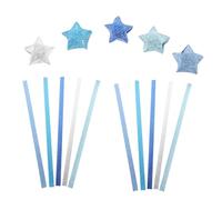 PLAFOPE 200pcs Glitter Gradient Blue Origami Star Paper Strips DIY Folding Craft Paper for Handmade and Adults DIY Crafting Party Decorations and Home Art Projects