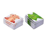 PLAFOPE 200pcs Nail Forms for Gel Nails Sturdy Acrylic Guide Stickers Green Orange for Sculpting French Almond Coffin Ballerina Tips Easy to Use Art Supplies