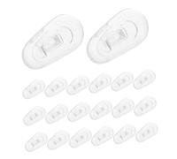 PLAFOPE 200pcs Silicone Glasses Nose Pads Replacement Push Nose Bridge Cushions for Eyeglasses Sunglasses Anti-Slip Flexible Comfortable Spectacle Support Pads
