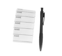 PLAFOPE 200pcs Writable Washable Clothing Tags with Pen DIY Custom Name Labels for Clothes Shoes Hats School Uniforms and Adult Apparel Cloth Material for Sewing and Washing
