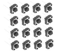 PLAFOPE 20pcs 6x6mm Tactile Push Button Momentary Switch 2-pin Pcb Mount 5/7mm Height Electronic Replacement Button for Breadboard and Circuit Boards