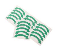 PLAFOPE 20pcs Bi-directional Curved Arrow Pvc Self-adhesive Pipeline Direction Marking Tape for Plastic and Metal Pipes, Quick Identification, Standardised Recognition, for Factory
