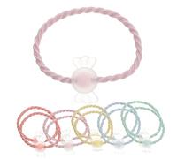 PLAFOPE 20pcs Cute Charm Elastic Hair Ties for Girls Macaron Spiral Hair Ropes Lightweight Ponytail Holders Elasticity for Dancing and Everyday Use
