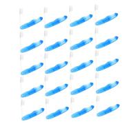 PLAFOPE 20pcs Folding Travel Toothbrush Combination Soft Bristle for Camping Outdoor Essentials Creative Foldable Design