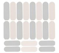 PLAFOPE 20Pcs Foot File Replacement Pads Pedicure Tool Refill for Dead Skin Removal Manual Foot Care Supply with Gray White Sandpaper for Hard Skin Callus Removal