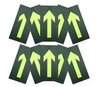 PLAFOPE 20pcs Glow Stickers Directional Arrow Decals Adhesive for Trail Marking Camping Hiking Safety Signs with Extra-strong Hold and Night Glow Visibility