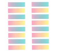 PLAFOPE 20pcs Gradient Rectangular Nail Buffers Sponge Blocks Pink Yellow Multi-Color Soft Polishing Files for Manicure Pedicure Natural Nails Salon Travel