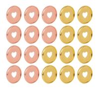 PLAFOPE 20pcs Heart Binder Discs for Loose-leaf Notebooks, Multifunctional Abs Plastic Binding Discs with Extra Strong Hold, for Artists and Office Workers