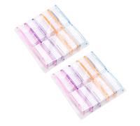 PLAFOPE 20pcs Manicure Brush Set Men's Nail Art Tools Nail Cleaning Brush Set Long Handle Sturdy and Easy to Grip