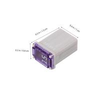 PLAFOPE 20pcs Mini Square Inline Fuse Holders for Automotive Electrical Circuits Compact Shockproof Design with Heat-resistant Material for Reliable Vehicle Protection and Easy Replacement