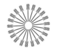 PLAFOPE 20pcs Nail Drill Bits Sanding Band 2.35mm Metal Sharpening Carving for Beginner Manicurist Nail Salon Personal Manicure Pedicure