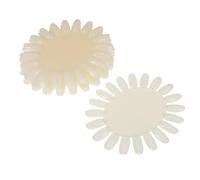 PLAFOPE 20pcs Oval White Plastic Nail Sample Wheel with Tips Each for Manicure Nail Color Display Unbreakable Art Tool for Salon DIY Parties and Professional Polish Presentation