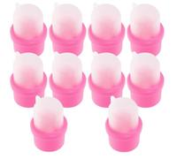 PLAFOPE 20pcs Silicone Nail Manicure Remover Caps Gel Polish Remover Tool Finger Soaker Wraps for Nail Glue Removal and Travel Nail Polish Cleaning
