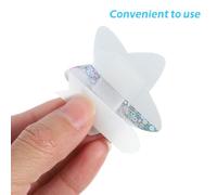 PLAFOPE 20pcs Silver Glitter Star Adhesive Bandages 46x46mm, Luminous Cartoon Bandages for Teens, Fun Wound Care Patch for Emergency Kit and Home Use Random Color