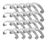 PLAFOPE 20pcs Steel Chicken Cage Hooks 60mm Metal Spring Door Latches Pet Cage Lock Hooks for Bird Household Accessories