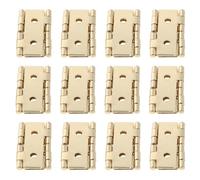 PLAFOPE 20pcs Vintage Decorative Double Action Hinges 47x47mm Golden Folding Screen Gate Cabinet Door Hardware with 360° Rotation for Window and Swinging Cafe Doors