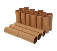PLAFOPE 20Pcs White Cardboard Tubes for Crafts Smooth Paintable Surface Lightweight Paper Rolls for DIY Art Projects Classroom Supplies Safe Non-toxic Creative Material