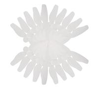 PLAFOPE 20pcs White Cotton Sweat Proof Belly Pads for Women Breathable under Breast Sweat Absorber Liners Soft Tummy Irritation Prevention Management Pads for Running and Sports