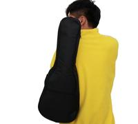PLAFOPE 21 Inch Ukulele Bag Black Canvas Portable and Labor Saving Folk Case for Acoustic Ukulele and Similar Sized Instruments Suitable for Training and Outdoor Performances