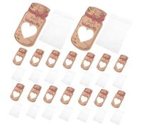 PLAFOPE 24 Sets Mason Jar Shaped Valentine's Day Cards for Classroom Exchange Valentines Message and Blessing Cards for Preschool and Elementary Parties