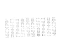 PLAFOPE 240pcs Nail Color Display Boards Nail Polish Color Cards Manicure Practice Tools Transparent Lightweight Personal Use