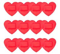 PLAFOPE 24pcs Heart Shaped Bandages Injured Patches Stretchable Breathable Pe Material Portable Wound Patches for Home Indoor Use Suitable for People of Ages