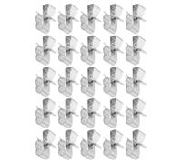 PLAFOPE 25pcs Stainless Steel Solar Panel Wire Clips with Spring Clip Structure and Concave Design for Strong Supporting and Corrosion Resistance, for Photovoltaic Cable Management