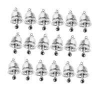 PLAFOPE 25pcs Vintage Pendant Charms Jingle Bells for Crafts Rustic Alloy Metal Bell Pendants with Melodious Sound Lightweight DIY Wind Chime Accessories and Jewelry Making Supplies