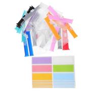 PLAFOPE 27 Pcs Mini Zip Pill Organizer Set with Reusable PVC Medicine Bags and Label Stickers for Travel and Daily Use Compact Pill Pouch for Nuts, Beads, and Small Items