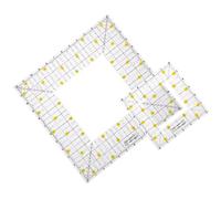 PLAFOPE 2pcs Acrylic Quilting Rulers for Sewing and Cutting with Rectangle Shape Templates, Material with Good Toughness, for DIY Embroidery and Precise Pattern Creating