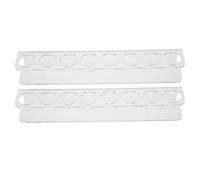 PLAFOPE 2pcs Acrylic Vial Organizer for Fridge Transparent Diabetic Bottle Holder Peptide Vial Display Stand with Nonstick Surface Stable Refrigerator Case for Household Kitchen Storage