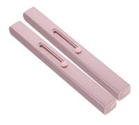 PLAFOPE 2pcs Adjustable Retractable Lip Makeup Brush with Protective Cap Portable Single Ended Lipstick Applicator for Precise Lip Gloss Application Lightweight Makeup Tool for Women Pink