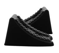 PLAFOPE 2pcs Anti-skid Plastic Wheel Chocks for Suvs Off-road Vehicles and Trailers Secure Wheel Positioning Blocks for Stable Parking and Accurate Alignment
