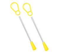 PLAFOPE 2pcs Antislip Grip Triangle Iron Percussion Sticks Handheld Mallets for Musical Instrument Performance with Resonant Clear Sound Stylish Design for Musicians and Music Enthusiasts